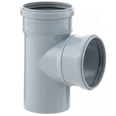 Трійник каналізаційний Європласт 110x110 мм 90°