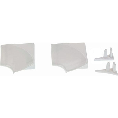 Набор для уголков для декоративной планки 11 мм белый B460000001