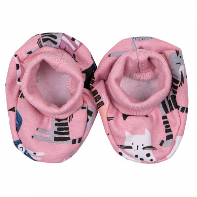 Пинетки детские GABBI котики 10 см розовый