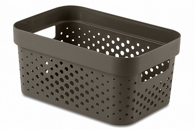 Кошик для зберігання Curver 264062 темно-коричневий Infinity 4,5 л 120x260x180 мм