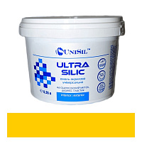 Антикорозийная акрилова емаль UniSil Ultra Silic жовтий шовковистий глянець 0,35л