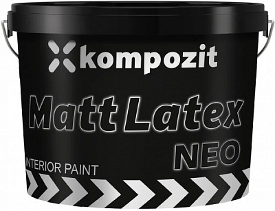 Фарба інтер'єрна латексна Kompozit MATT LATEX NEO глибокий мат 4,2кг