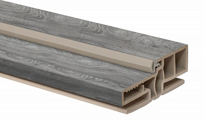 Дверная коробка телескопическая ОМиС пластик (ПВХ) 2037х90 мм дуб юджин