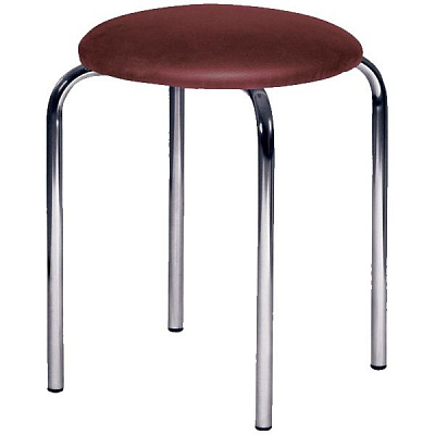Табурет AMF Art Metal Furniture Софи бордовый / хром 