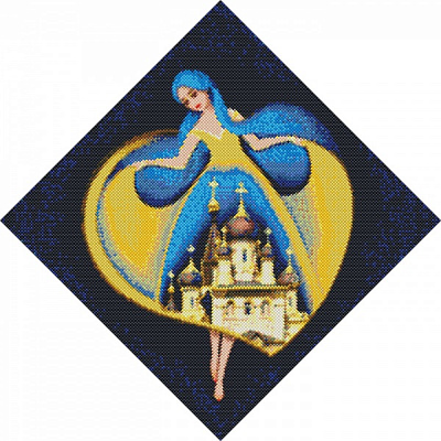 Алмазна мозаїка Берегиня Миколаїва 40х40 см Ідейка