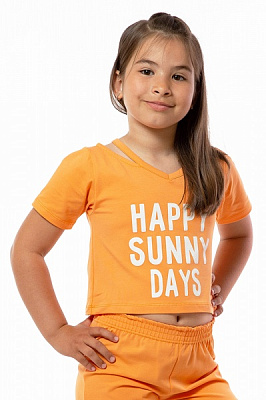 Футболка для девочек для девочек KOSTA р.99–104 оранжевый 0535-8 