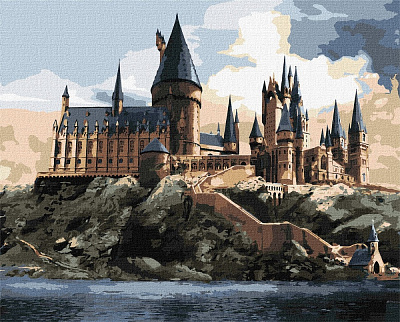 Картина за номерами Harry Potter: Гоґвортс вдень ©Warner Bros 40х50 см Ideyka