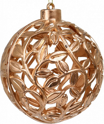 Декоративна підвіска Куля 10x12 см золотий NY21048