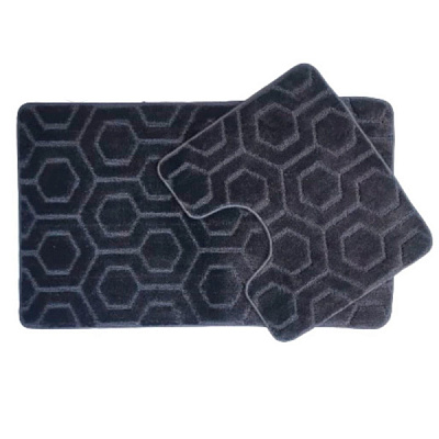 Набор ковриков Dariana Standard 60x100 см м 60x50 см серый соты 1000009628