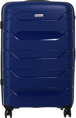 Валіза Compass №XY007 L 93 л синій 70x46x29 см