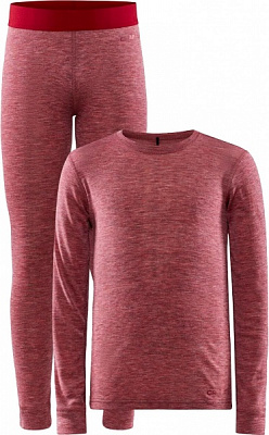 Комплект термобелья Craft CORE WOOL MERINO SET J 1909714-414200 р.110 розовый