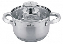 Кастрюля с крышкой Maxmark 1,5 л 16 см MK-3701