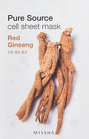Маска MISSHA Pure Source Cell Sheet Mask Red Ginseng тканинна 21 г