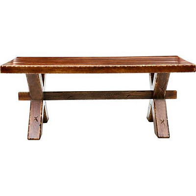 Стол деревянный Брус 79x200 см дерево темное 