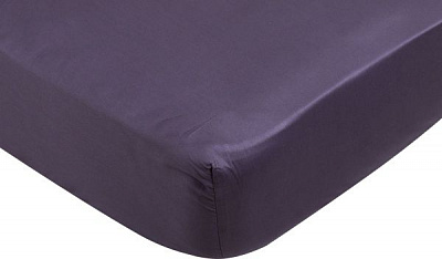 Простирадло на резинці Solid 160x200 см темно-сірий Luna