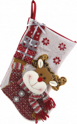 Чобіток декоративний Сніговик/Лось 40 см в асортименті EPI-NC17-857/1-3