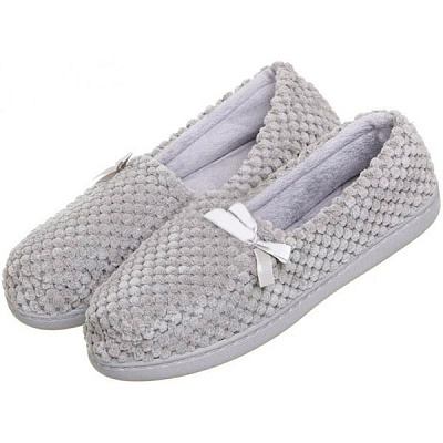 Обувь домашняя женская La Nuit Велюр р. 40 серая