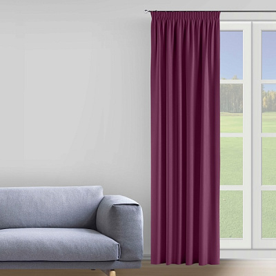 Штора VELOUR 150х275 фиолетовый Decora textile