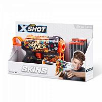 Бластер Zuru X-SHOT Skins Flux Game Over (8 патронов) 36516E
