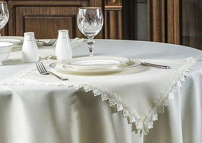 Серветка під тарілку ІТА ДРІМ Elbrus 40x40 см молочний