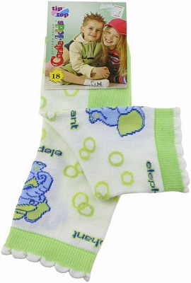 Носки детские Conte-Kids TIP-TOP 7С-20СП р.22 белый с зеленым 