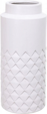 Ваза керамическая белая Matt 13,5х13,5х30 см