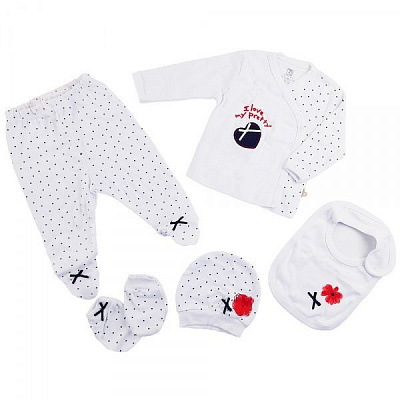 Комплект для новонароджених 62076 білий р.50