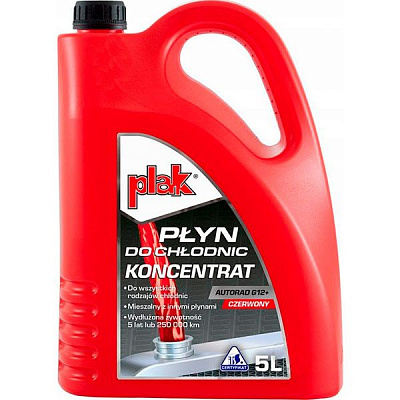 Тосол Atas PLAK AUTORAD G12+ 5л червоний