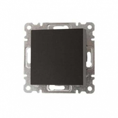 Механізм вимикача одноклавішний Makel Karea без підсвітки чорний матовий 57054001