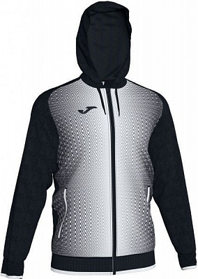 Джемпер Joma JACKET HOODED SUPERNOVA BLACK-WHITE 101285.102 р. L чорнийбілий