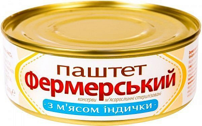 Паштет Онисс Фермерский с мясом индейки 240 г