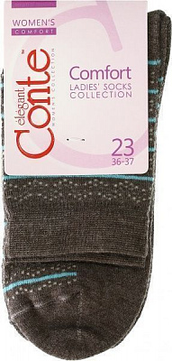 Шкарпетки жіночі Conte Comfort 047 р. 23 какао 14С-66СП