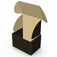 Картонная коробка (Е) + 1 кол. (черный) 147,5x105x100 мм