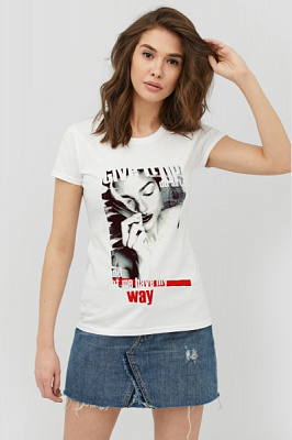 Футболка YAPPI WW1103 р.M білий