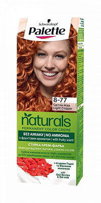 Краска для волос Palette Naturals Naturals 8-77 светлая медь 110 мл