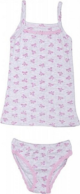 Комплект для дівчаток Фламінго 68307-1007 р.134 сірий із рожевим