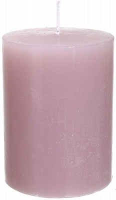 Свічка Циліндр рожева ESTE