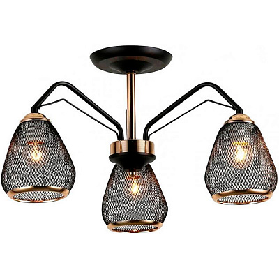 Люстра стельова Blitz 8027-43 3x60 Вт E27 чорний/золото