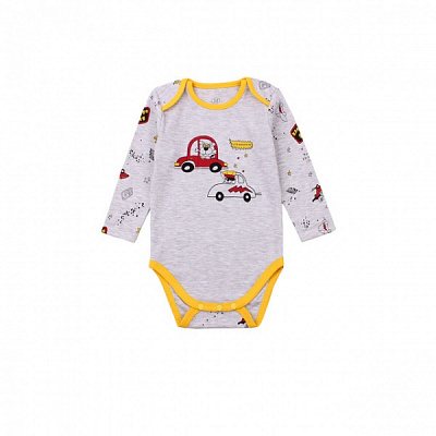 Боді для хлопчика Фламінго р.80 меланж 494-009