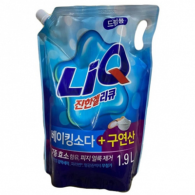 Гель для машинной и ручной стирки Aekyung Aekyung LiQ Thick Gel Baking Soda 2 л 