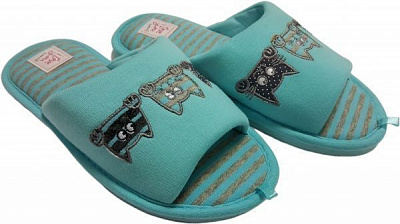 Тапки домашние Gemelli Трио 2 р. 39 голубой 