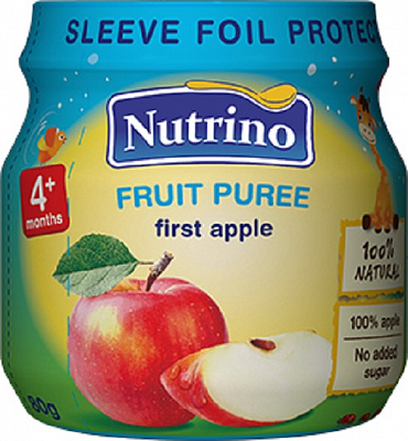Пюре Nutrino Яблуко 80 г 8606019652425