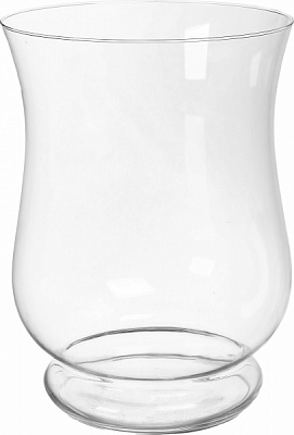 Ваза стеклянная Теамо Лиза 35 см прозрачная 