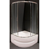 Душова кабіна Polaris Madeira 90x90 профіль хром, скло прозоре