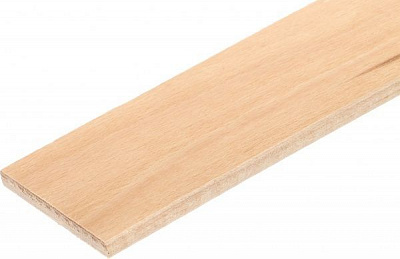 Ламель 600x68x8 мм бук