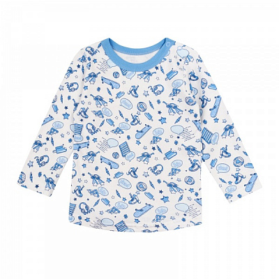 Кофта для мальчика ЛяЛя 3БК003-1 р.80 голубой 2-032 