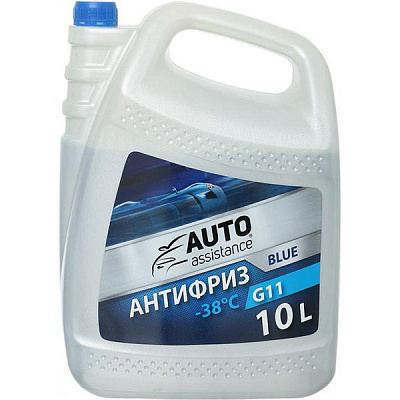 Антифриз Auto Assistance G11 -38°С 10л синій
