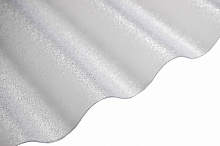 Гофрований монолітний полікарбонат TOMO Plex 1,1x1045x2000 мм хвиля текстурований прозорий