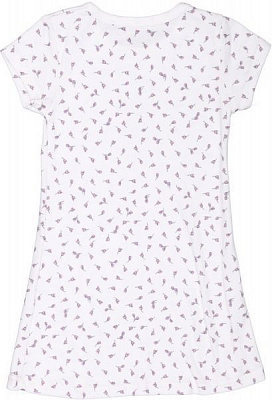 Нічна сорочка Фламінго для дівчаток р.104 молочний із малюнком 321-1007