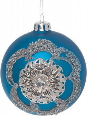 Куля скляна d100 JF151464B-10 синій